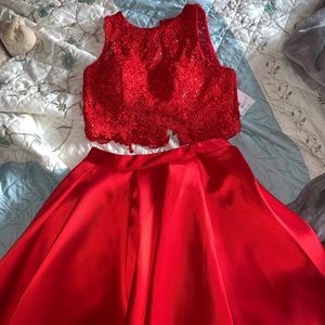 2 piece homecoming dress